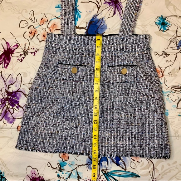 Zara Tweed Skirt with Suspenders - Picture 9 of 14
